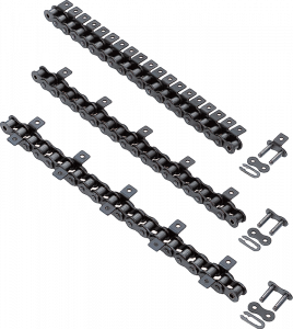 Roller chains with attachments (CHEL) steel