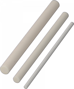 Example: Machined ceramic round rods