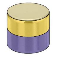 Magnes cylindryczny ze wskazanymi biegunami magnetycznymi